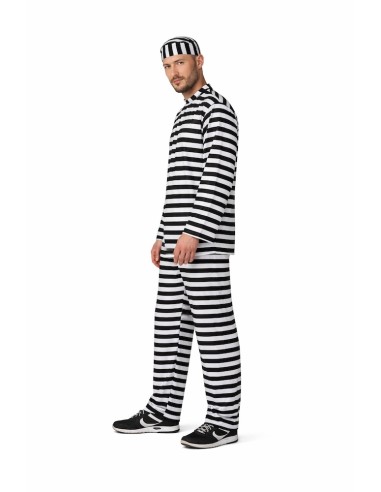 Costume de Prisonnier Taille L | Déguisements pour Adultes Le Roi du Carnaval